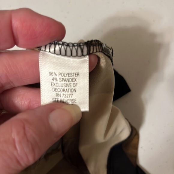 Dana Buckman sleeveless dress, embroidered trim, sz xl - Picture 4 of 6